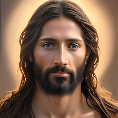 Jesus Christus ein realistisches Porträt · Creative Fabrica