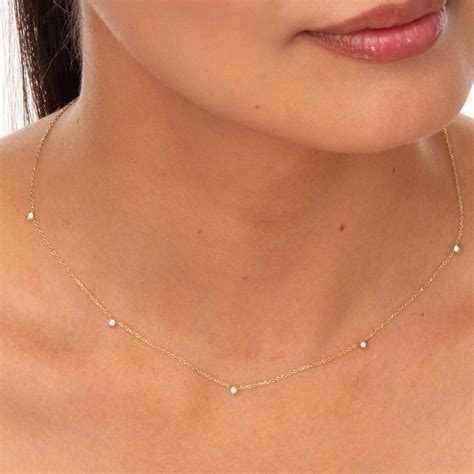 diamond necklace etsy uk