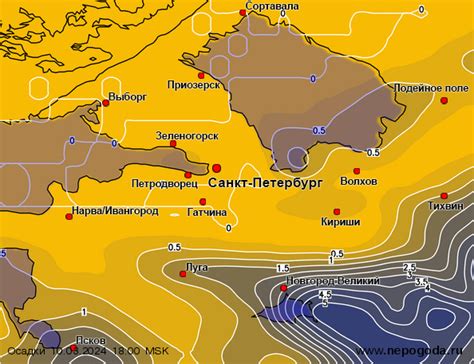 Карты погоды в Ленинградской области