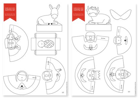 Presépio De Natal Para Imprimir E Montar Pdf - Vários modelos de Presépio de Natal para imprimir recortar e montar