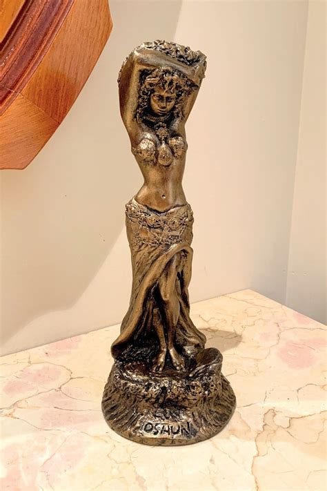 Osun Statue, Oshun Sculpture, Orisha, African Woman Statue, 10.5 Tall ...