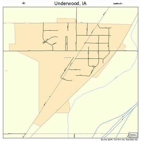 Underwood Iowa Street Map 1979500