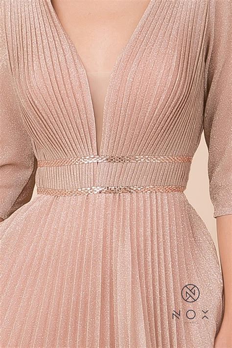 Long Formal 3/4 Sleeve Mother of the Bride Dress | The Dress Outlet