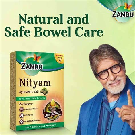 Zandu Nityam Tablets (12 Packs) 10 Tablets in each Pack - 120 Tablets