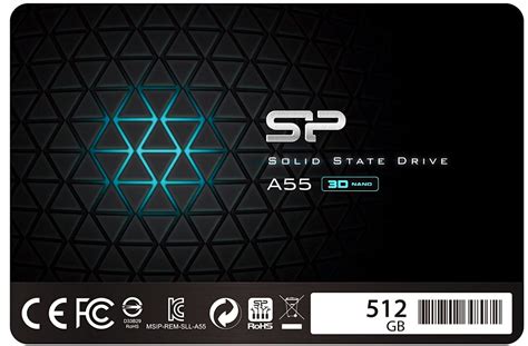 2.5" & SSD Drives (Internal): Silicon Power SP 2.5" SATA SSD A55 512GB ...