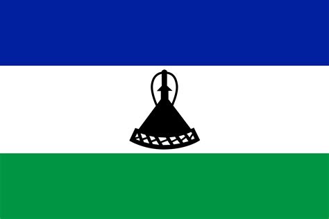 NATIONAL FLAG OF LESOTHO | The Flagman