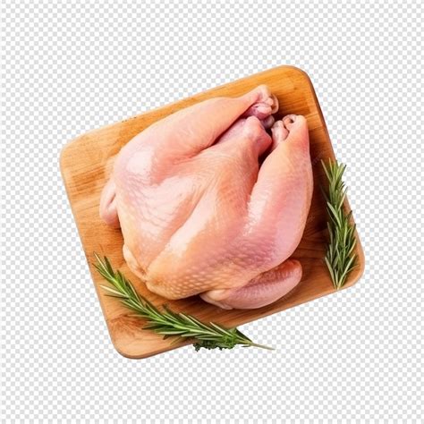 Premium PSD | Raw chicken meat isolated on transparent background