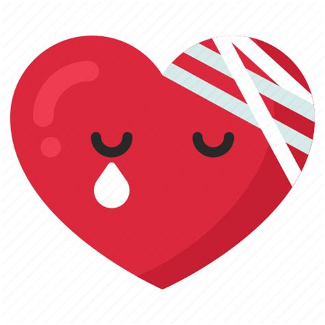 Expression, feeling, heart, emoticon, emoji, emotion, hurt icon ...
