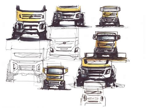 Volvo Truck Design Sketch | Truck design, Volvo trucks, Car design sketch