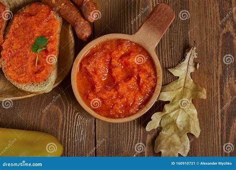 Bulgarian Ljutenica stock image. Image of traditional - 160910721