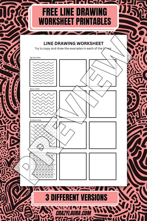 Beginner's Guide For Artists: Line Drawing Worksheets