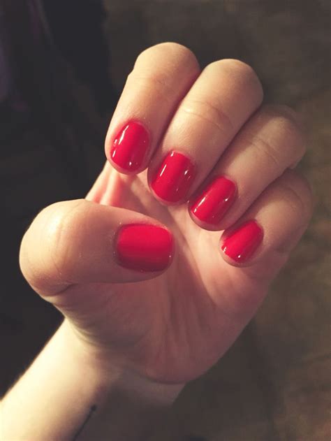 Sensationail's "Red Scarlet" #gelmani | Nails, Red nails, Nail colors