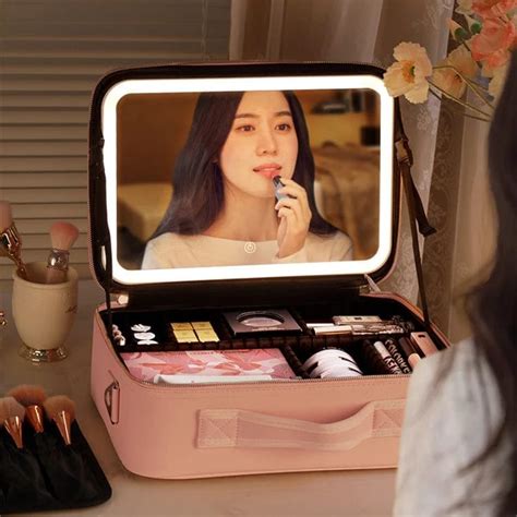 Makeup bag with LED Mirror - Lulunami