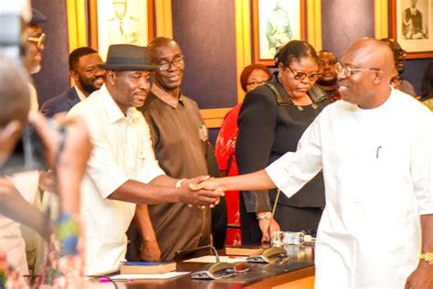 Fubara swears in pro-Wike Commissioners who dumped his cabinet - Daily Trust