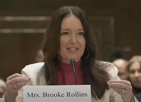 brooke rollins confirmed   secretary  agriculture southeast agnet