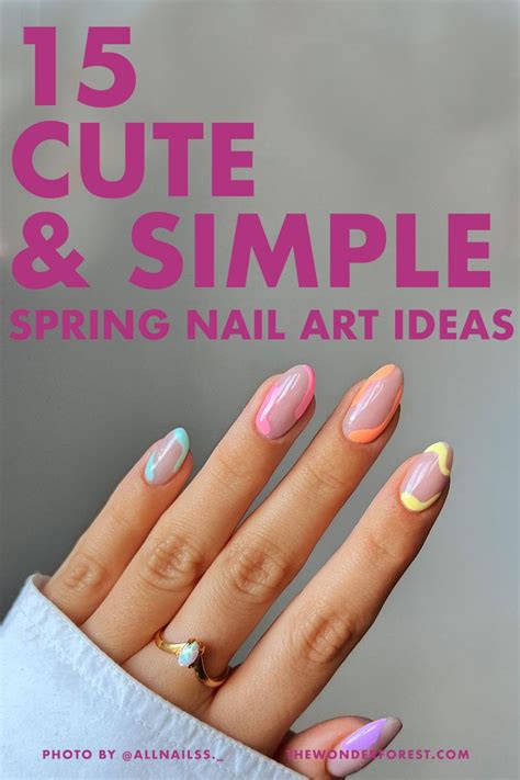 15 Cute and Simple Spring Nail Art Ideas | Simple spring nails, Nail ...