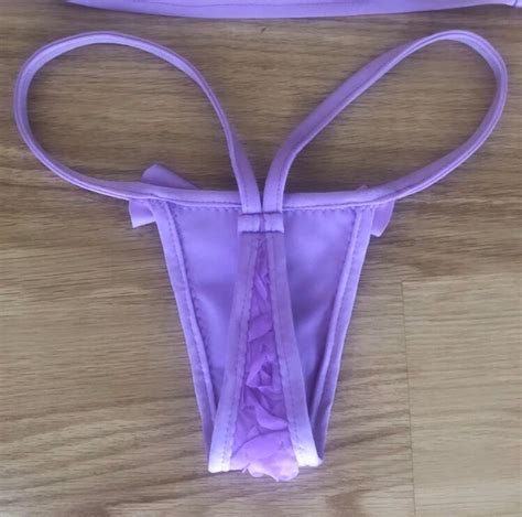 Purple Kisses G-String Bikini | Etsy