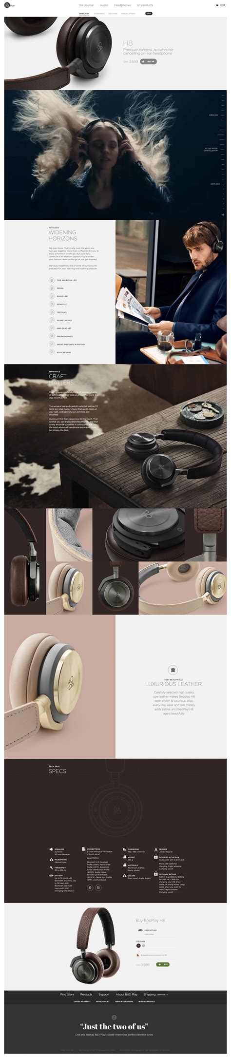 BeoPlay H8 on Behance