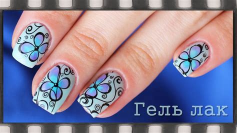 Красивый маникюр со стемпингом под гель лак. Дизайн гель лаком | Gel ...