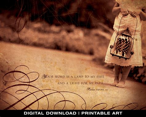 Psalm 119 Printable Bible Verse, Scripture Art Instant Download ...