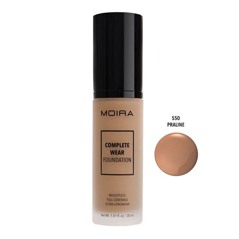 Moira Cosmetics Complete Wear Foundation 550 PRALINE - Walmart.com ...