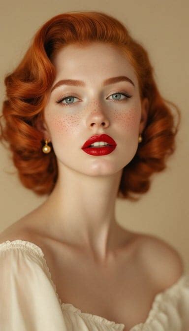 Download Vintage Redhead Beauty Image - Vintage, Redhead, Glamour