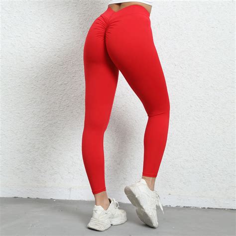 Compressive Push up No Camel Toe Scrunch Butt Leggings