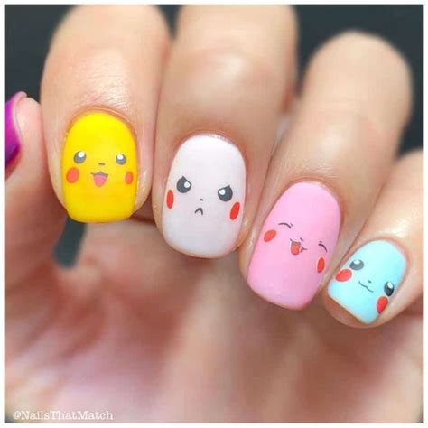 100+ Best Cute Nail Ideas for Kids (2023 Update) | Nail art for kids, Pikachu nails, Cartoon ...