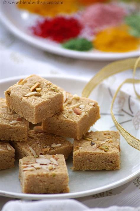 Mohanthal Recipe - Gram Flour Fudge Recipe - A Traditional Gujarati ...