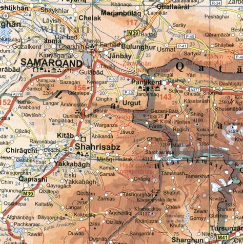 מפת מרכז אסיה – Avigdor Orgad Maps