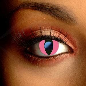 Pink Cat Contact Lenses Spooky Eyes