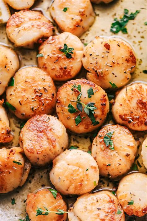 Garlic Butter Herb Scallops - Recipe Ocean