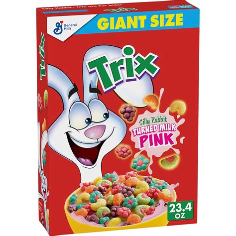 Amazon.com: Trix Fruity Breakfast Cereal, 6 Fruity Shapes, Whole Grain