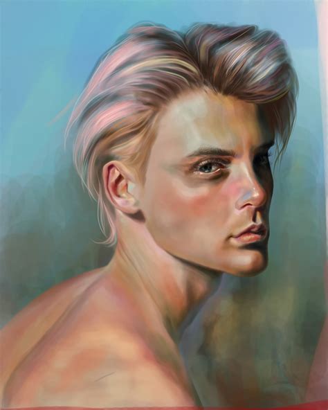 Цифровые портреты | Digital portraits on Behance