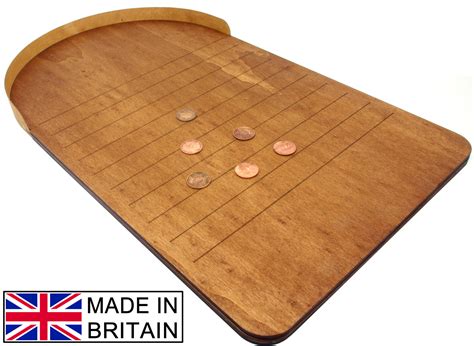 British Wooden Shove ha'penny board - Heritage Games - Traditional Games