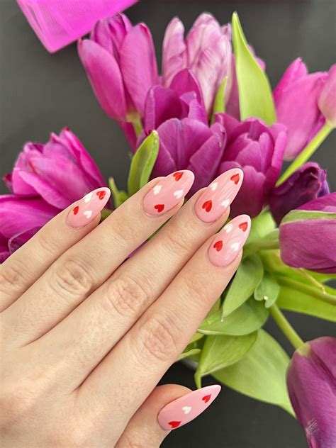 valentines nails simple 9