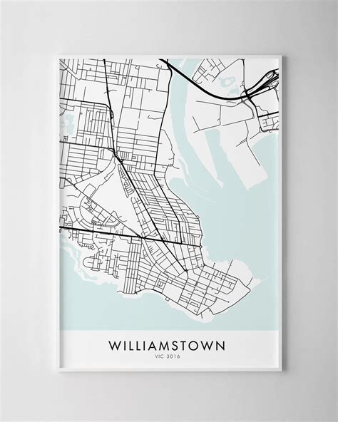 Melbourne – Williamstown Map Print - Chelsea Chelsea