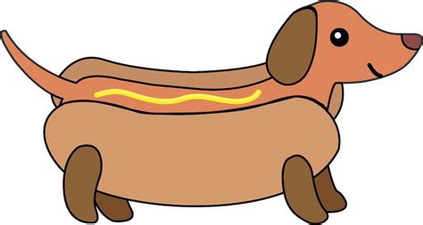 Weiner Dog Clipart, Weiner Dog Hot Dog, Hot Dog Clipart, Cute Clipart ...