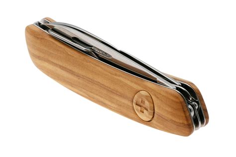 Swiza D03-OW Swiss pocket knife, olive wood | Advantageously shopping ...