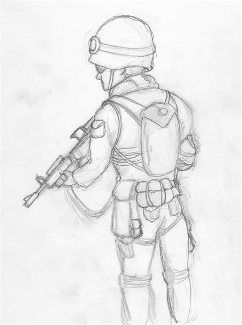 Army Sketch at PaintingValley.com | Explore collection of Army Sketch