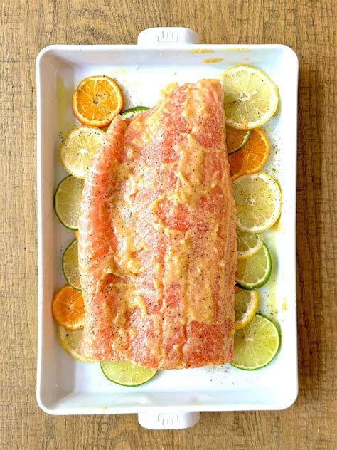 Slow Roasted Miso Salmon • Breathing And Cooking