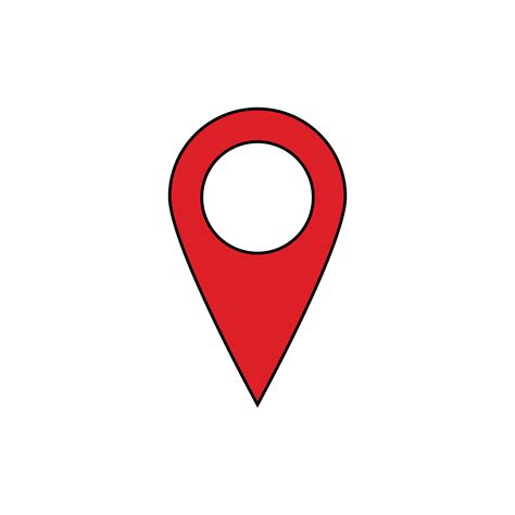 vector location icon modern map pin place marker navigation map gps