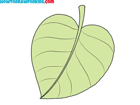 How to Draw a Tree Leaf - Easy Drawing Tutorial For Kids