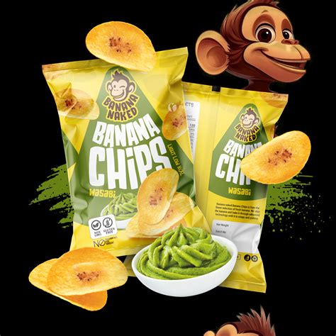 Banana Naked Chips Pouch Design | Regin Designs