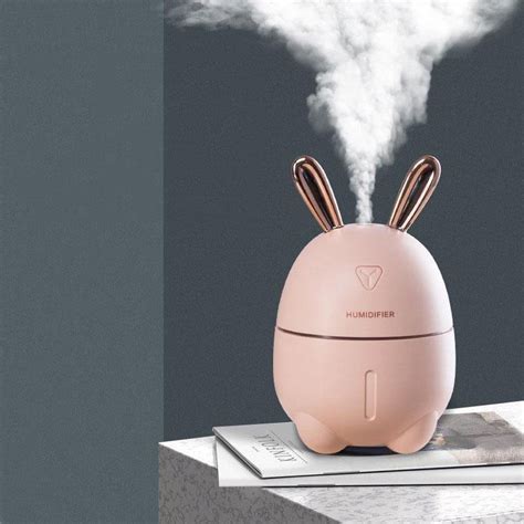 Увлажнитель воздух с подсвесткой Rabbit с фильтром для воды 300 мл ...