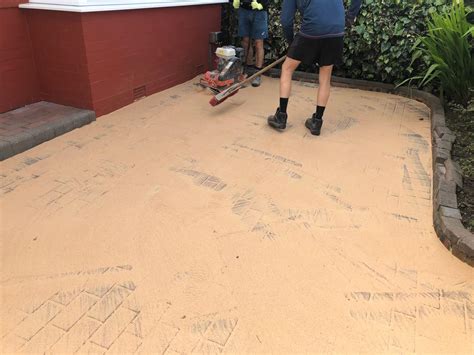 Driveway Re-sanding by Abel Landscapes