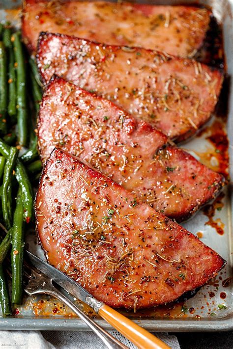 Ham Steaks Sheet Pan Dinner Recipe – How to Cook Ham Steaks | Ham steak ...