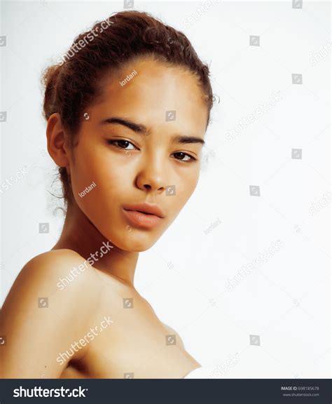 Young Pretty African American Woman Close Stock Photo (Edit Now) 698185678
