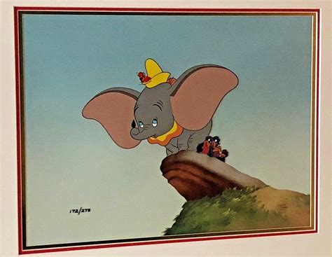 DUMBO Disney Limited Edition Cel "Learning to Fly" Excellent #172/275 ...
