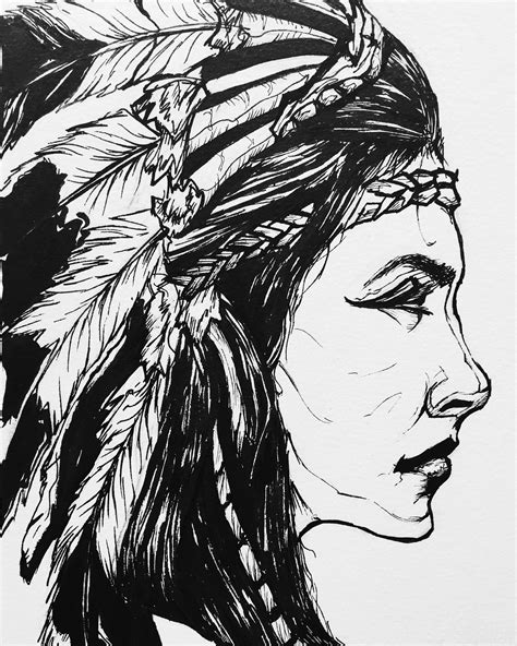 Native American Women Drawings Tumblr